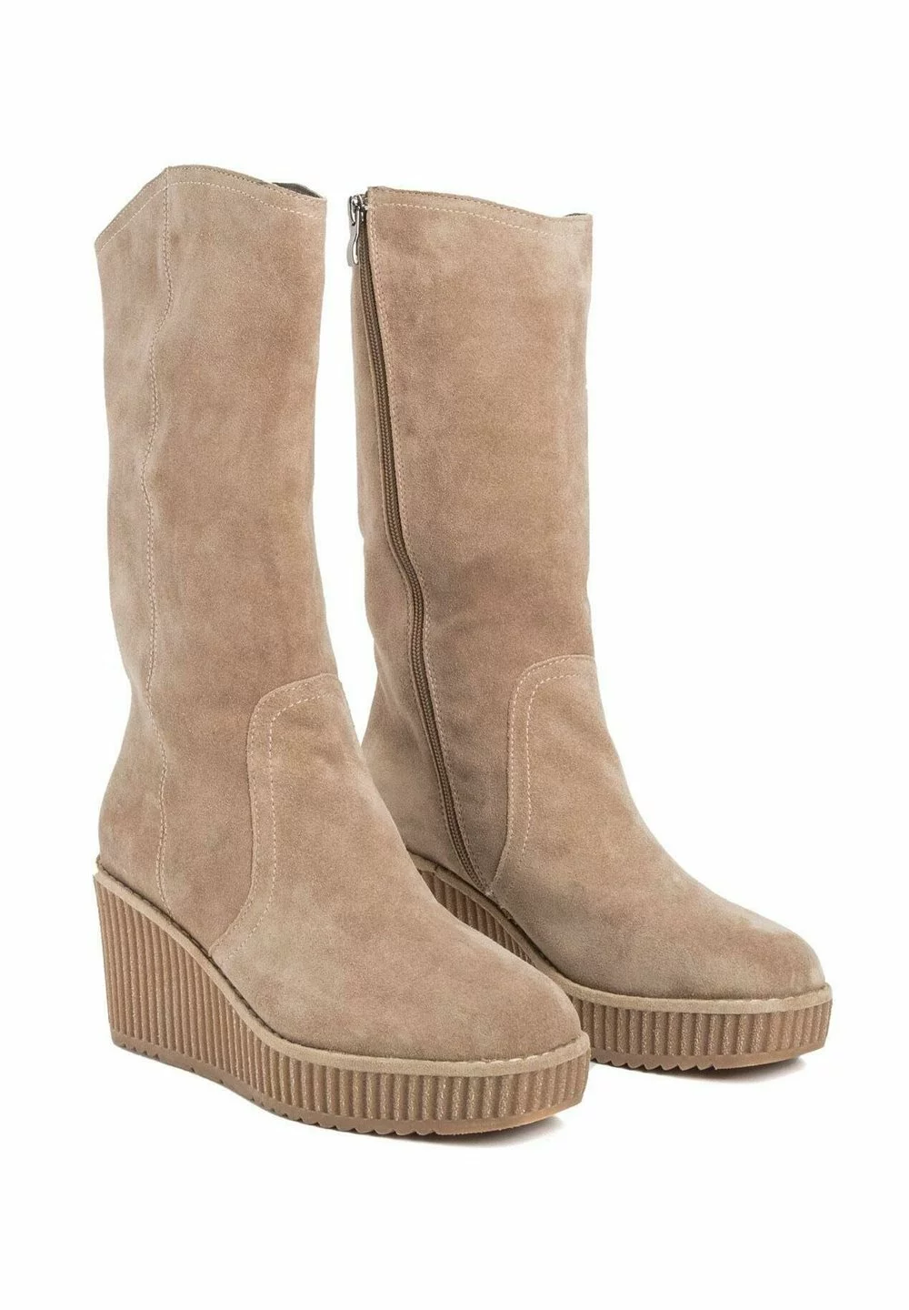 Bas Prix Alma en Pena Bottes compensées rond femme 4 Bas Prix Alma en Pena Bottes compensées rond femme – Image 2