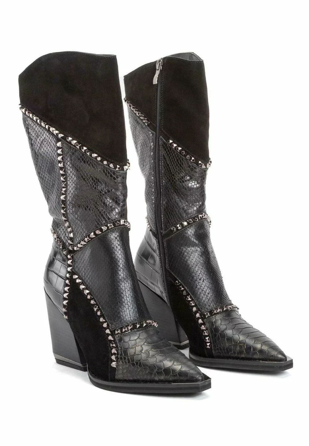 Alma en Pena Réduction MALVA - Bottes à talons hauts chaussures à talons pointu femme 4 Alma en Pena Réduction MALVA - Bottes à talons hauts chaussures à talons pointu femme – Image 2