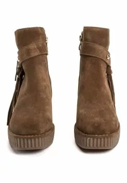 Première Qualité Alma en Pena Bottines compensées rond femme -Alma en Pena Soldes c56c7fc931f445fab6bf4dff488c5413